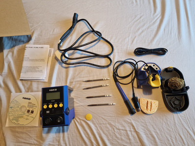 Hakko FX-971 Lötstation - 240 V UK - offizielles Modell - mit x4 Spitzen - Box