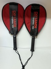DP Leach Fit for Life Graphite 250 Racquetball Racquet and Cover  PAIR 