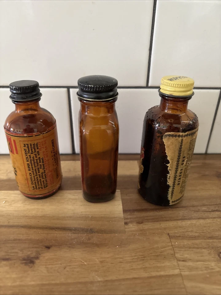 Vintage Gunslick Gun Oil Advertising ￼Bottle Empty - Image 3 of 4