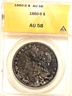 1880 S Morgan   ANACS  AU 58  free shipping