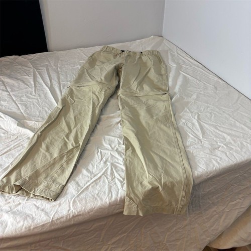 L.L. Bean Boys' Beige Cargo Pants Size 16 Elastic Waist Lightweight