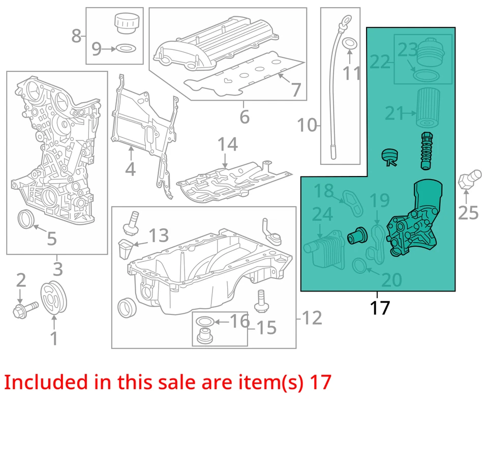 Chevrolet Sonic 2015 carcasa de filtro de aceite BCNK7 Foto 3 de 4