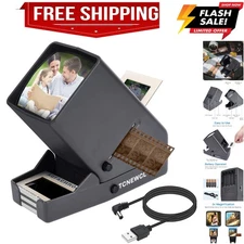 35mm Slide and Film Viewer, Negative Scanner, Desk Top LED Lighted Illuminate...
