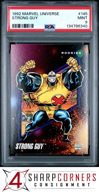 1992 Marvel Universe #145 Strong Guy Pop 6 PSA 9