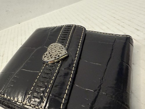Brighton Black Organizer Wallet Tri Fold Card Holder - Picture 9 of 9