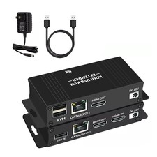 60M HDMI KVM Extender Over Ethernet Cat5e/6 HDMI USB RJ45 Extender Keyboard Mous