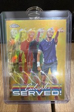 2024 Topps Chrome - Served! Chris Eubanks #SER-CE Gold Refractor /50 (RC)