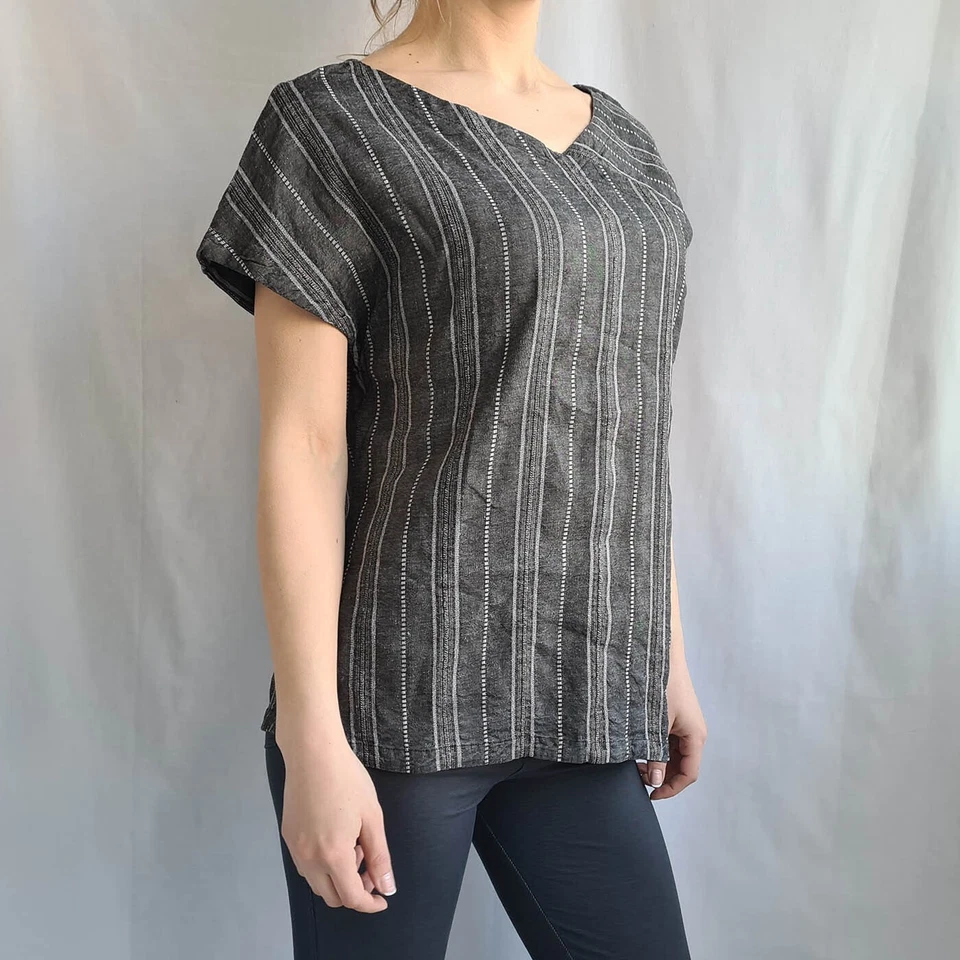 Elemente Clemente Damen Leinenmischung Bluse Größe 3 Tunika Lagenlook... - Bild 2 von 4