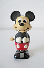 Vintage MICKEY MOUSE Disney TOMY Wind-Up Walking Toy 1977 Working Taiwan AZS