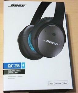 Bose Quietcomfort 25 Acoustic Noise Cancelling Headphones For Apple Black Wired 17817652520 Ebay