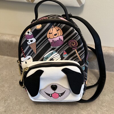 BETSEY JOHNSON Halloween Bag Mini Backpack Vampire Dog Candy  display picture 2