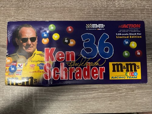 Action 1:24 Scale Ken Schrader M&M's Grand Prix Stock Car 2001 1 of 5,004 NIB!!!