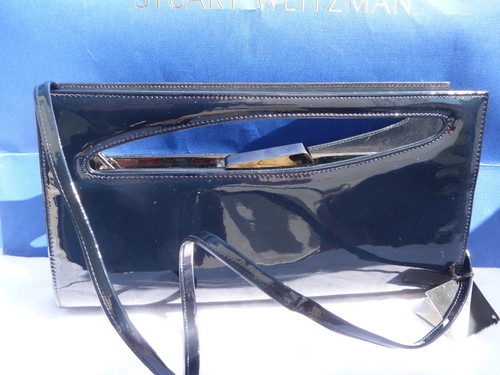 Stuart Weitzman/Russell&Bromley Women's clutch bag/navy patent/RRP£190 - Picture 11 of 11