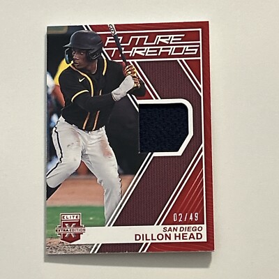 2023 Panini Elite Extra Edition - Future Threads #FT-DH Dillon Head (MEM, RC)