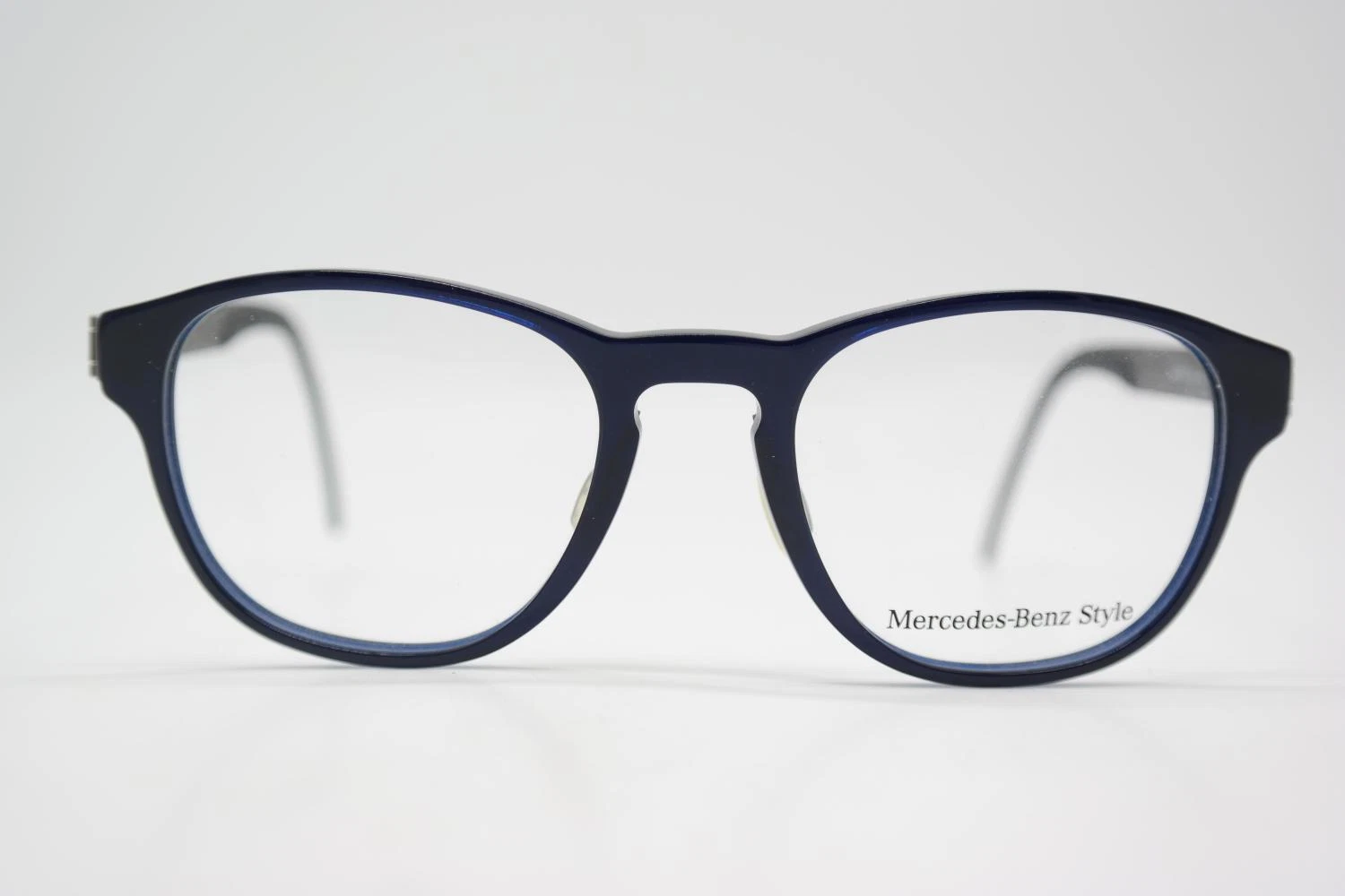 Glasses Mercedes Benz Style M 4016 Blue Metallic Oval Eyeglass Frame New