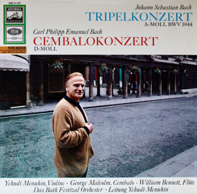 LP J. S. Bach / C. P. E. Bach Tripelkonzert A-moll BWV 1044 / Cembalokonzert D-
