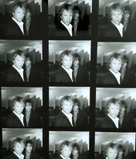JON BON JOVI BLACK & WHITE CONTACT SHEET PROOF PHOTO BW ROCK STAR METAL MUSIC 8"