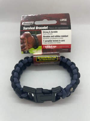 SecureLine 550 Lb De Grado Militar Paracord Supervivencia Pulsera Grandes De 9 5 De Naranja