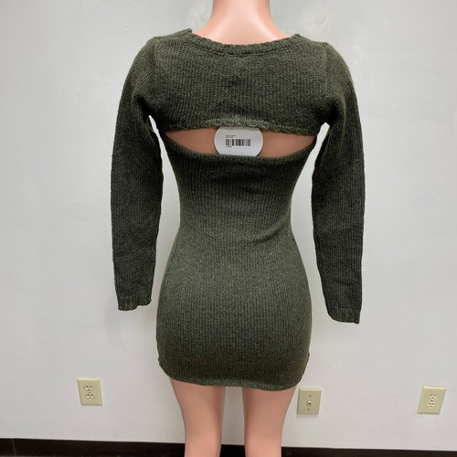 Princess Polly Green Khaki Thermal Stretch Bodycon Casual Ruxton Knit Set XS/S - Picture 5 of 8