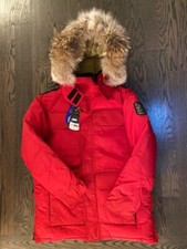 Goose Arctic Bay Canada Nunavut Exreme Down Parka M  coyote beaver fur msrp1350
