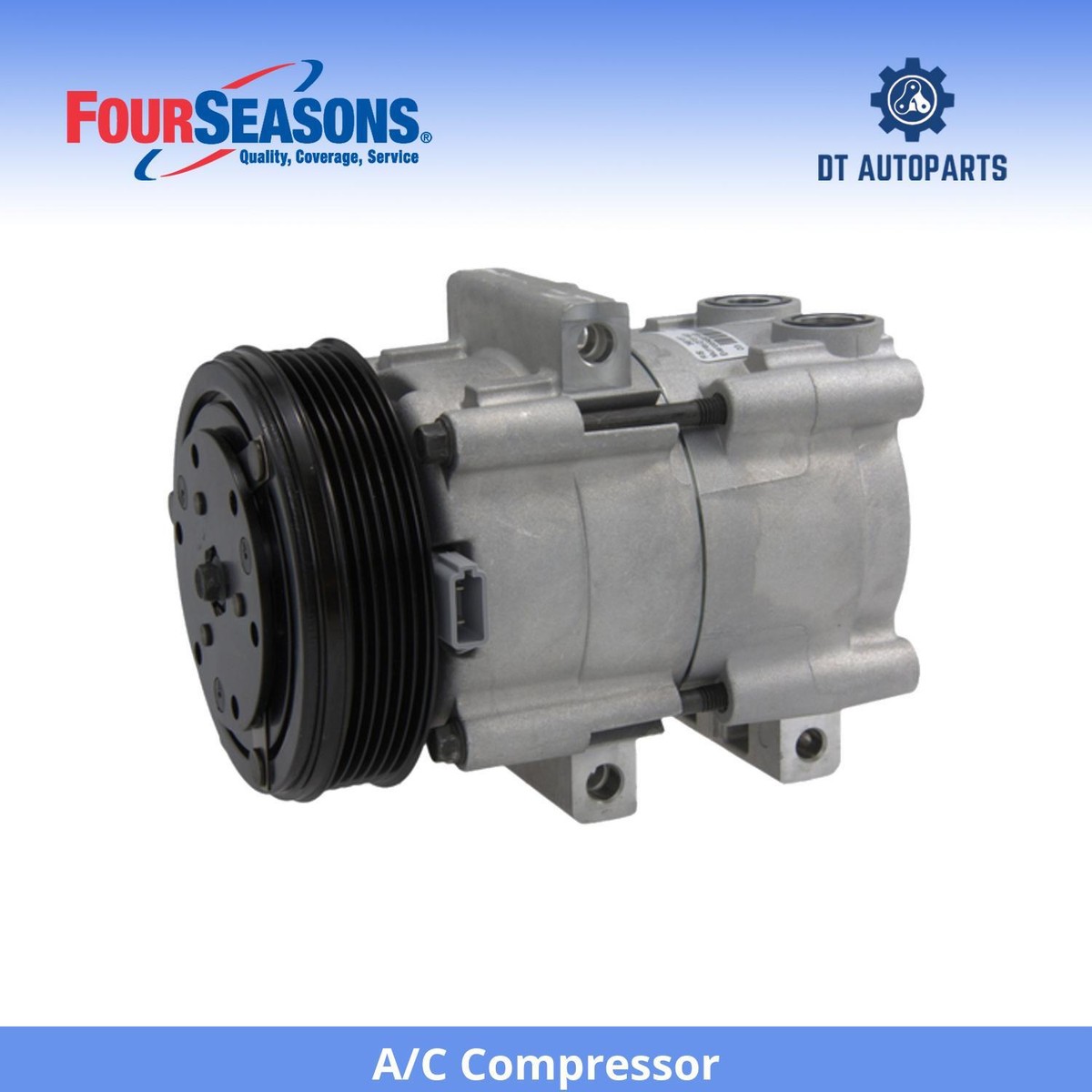 Remanufactured AC Compressor For 1997-2001 Ford F150 4.2L - LS00057151R