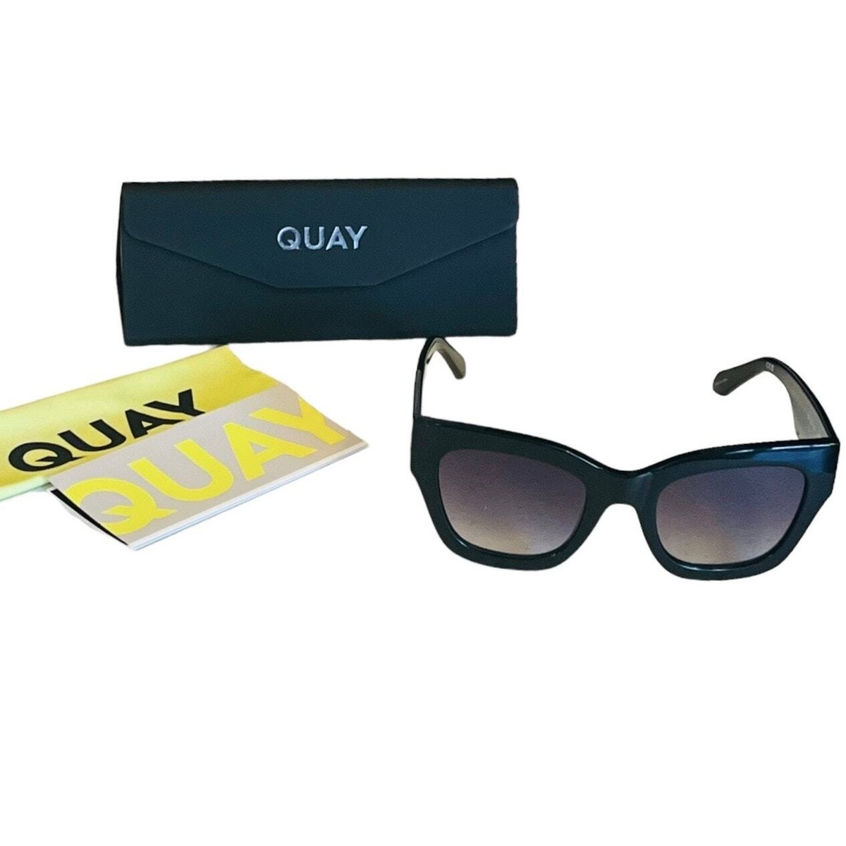 Quay Australia By The Way Womens Sunglasses Black Gold 