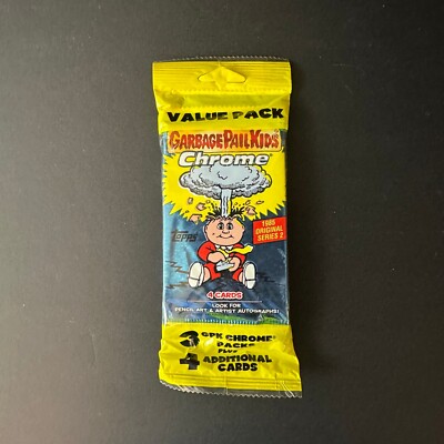 2014 GARBAGE PAIL KIDS CHROME 2 VALUE PACK 3 SEALED PACKS + 4 ADDITIONAL CARDS