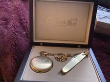 Colibri Of London Pocket Watch Jack Knife Gift Set Engraved New