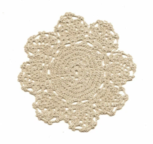Beige Crocheted Doilies