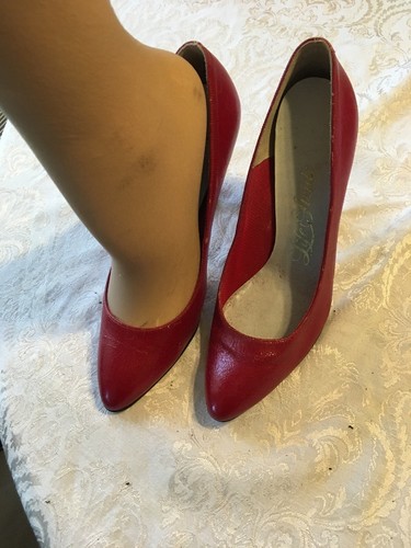 Life Stride Red high heels shoes 3 3/4 