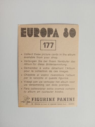 FIGURINA EUROPA 80 PANINI SQUADRA SX SPAGNA n 177 CON VELINA - Imagen 2 de 2