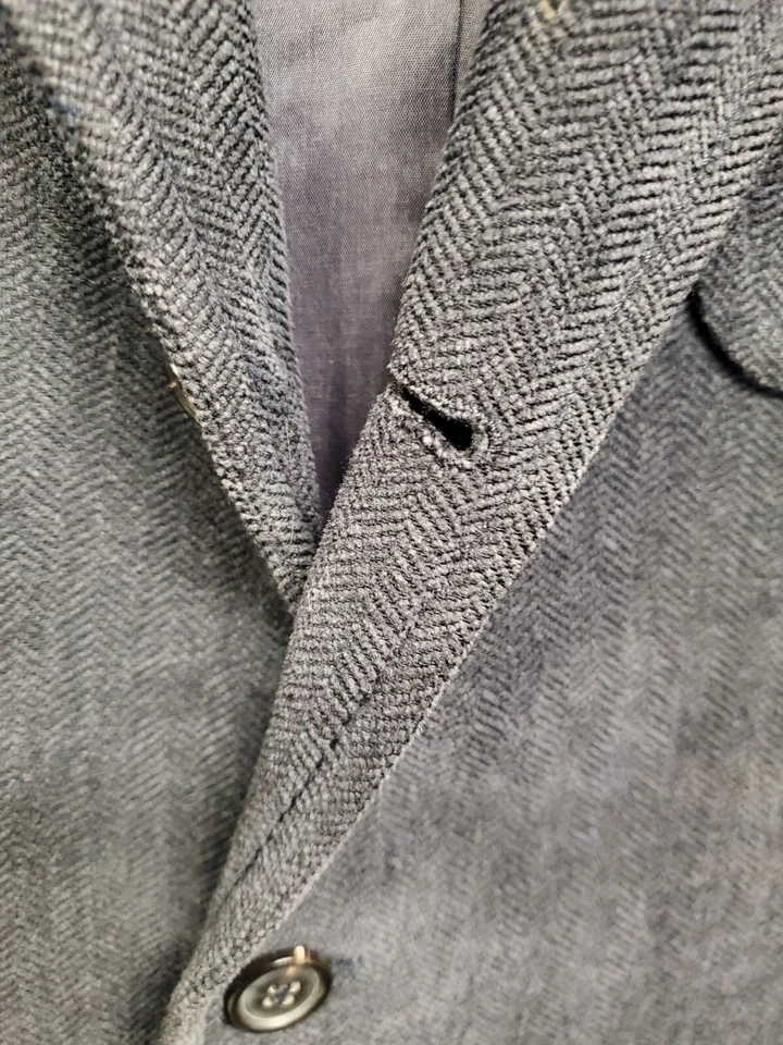 Chaqueta Blazer Abrigo Deportivo Hugo Boss Radcliffe Algodón Lana US 42R / EUR 52 Foto 2 de 4