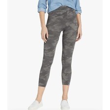 SPANX NEW w/ Tags Look at Me Now Cropped Seamless Leggings Sage Camo Small