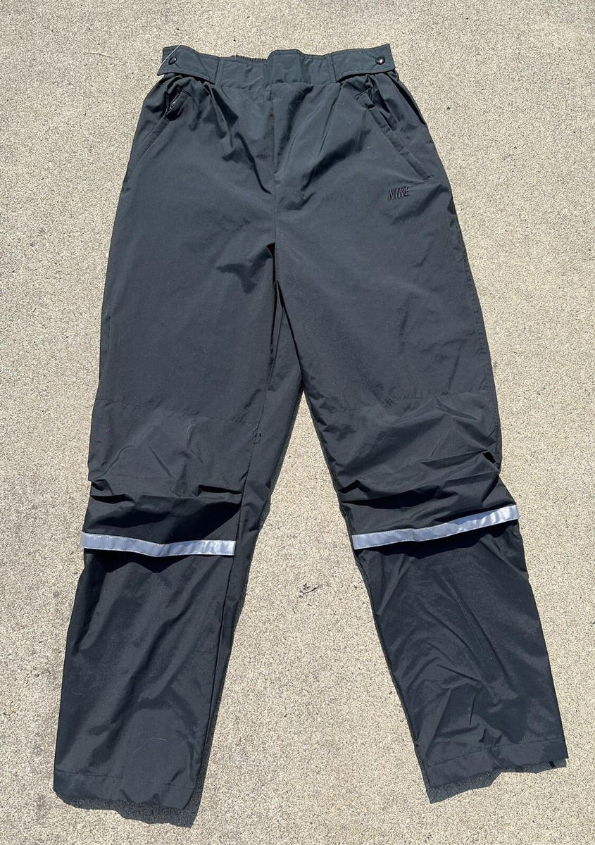 Vintage 80s 90s Nike Grey Tag 3M Nylon Track Style Pants Size