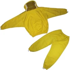 2X-Large Sheriff-Style Veil Beekeeper Suit - Yellow Protective Gear