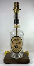 Michter's Kentucky Bourbon Whiskey Liquor Bottle TABLE LAMP LIGHT w Wood Base