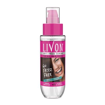 Livon Hair Serum Damage Protection Anti Frizz Breakage Silky Shiny 20ml