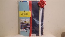 New indoor outdoor table cloth cabana stripe 74 in. Circle