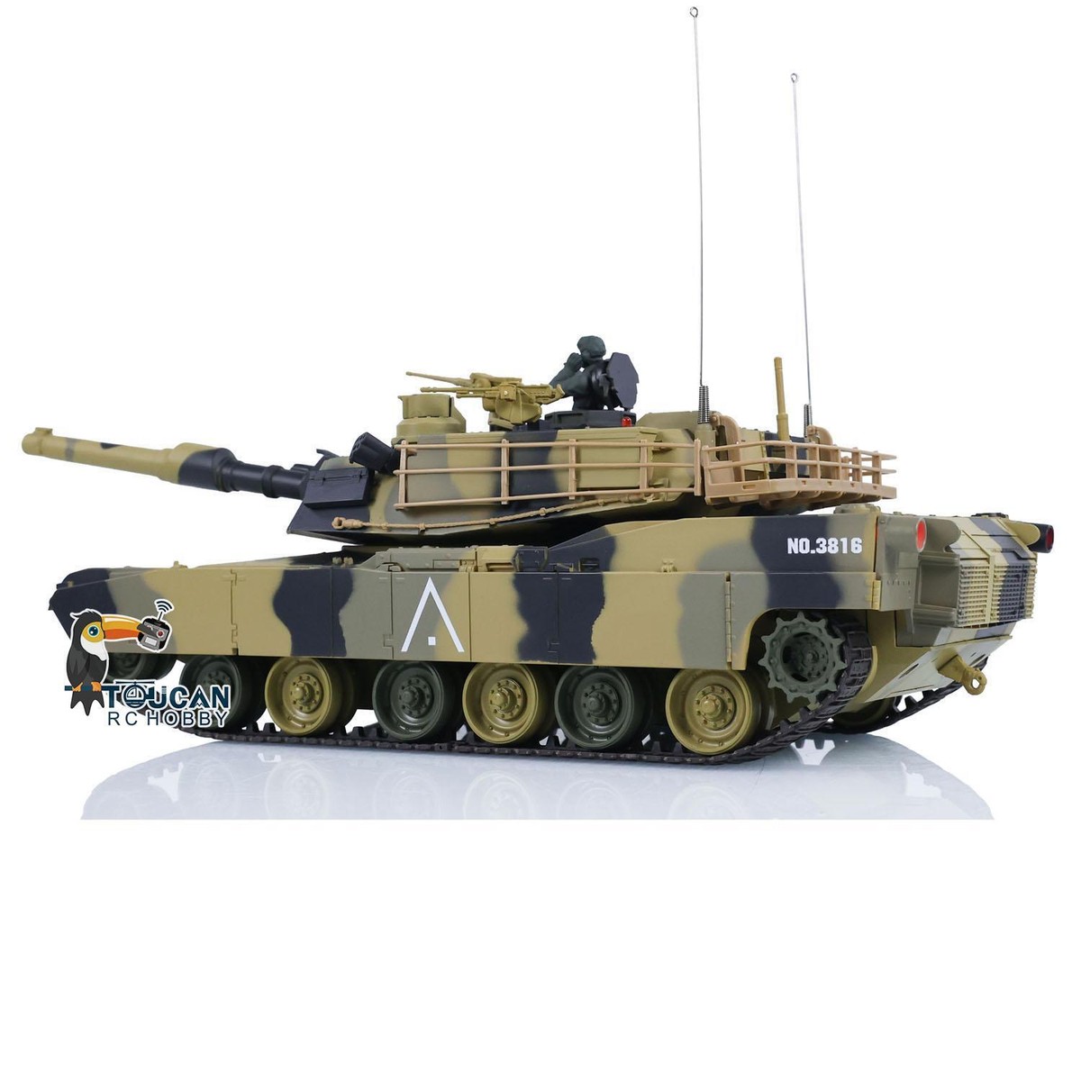 Heng Long 1/24 RC Tank Abrams M1A2 3816-2 2.4G Remote Control IR