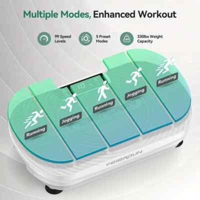 Whole Body Vibration Plate 330 LBS Capacity Multiple Modes for Toning Wellness