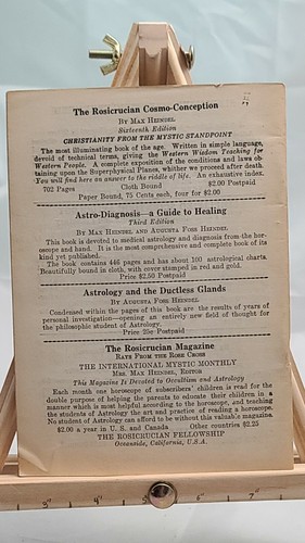 Simplified Scientific Tables of Houses No 1 - 3 - Rosicrucian 1919 Max Heindel - Imagen 5 de 6