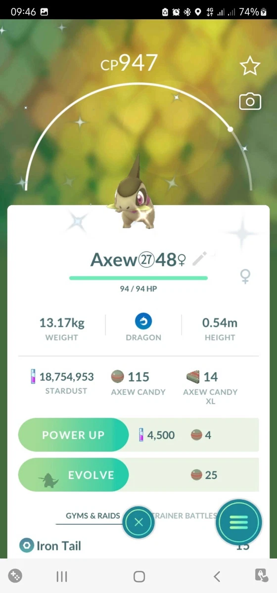 Axew Evolution Chart With Names