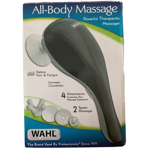Wahl All Body Massager 5 Attachments Therapeutic Vibrating 2 Speeds eBay