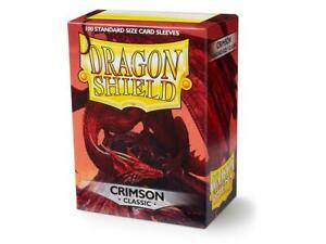 Classic Crimson Case Display Dragon Shield Standard Size Sleeves - 10 Packs