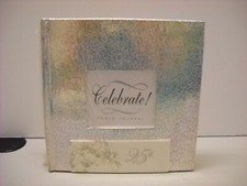 Seasons Celebrate 25th Wedding Anniversary Photo Journal Silver Iridescent New