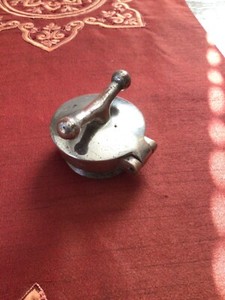 Neva-Lost super rare race car twist and flip gas cap.#8. SCCA,TROG 1920s vintage