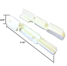 Sliding Shower Door Bottom Sill Guide - Pack of 2
