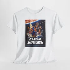 Flesh Gordon Unisex Tee, Vintage Sci-Fi Spoof Film Shirt, Cult Classic Movie