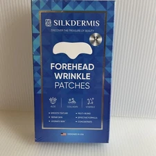 Silkdermis Forehead Wrinkle Patches 12Pcs with Aloe, Collagen, Vitamin E, Anti