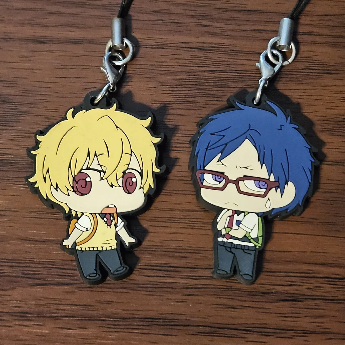 Free! Iwatobi Swim Club Nagisa Rei Rubber Strap Charm Keychain Japan Anime  | eBay